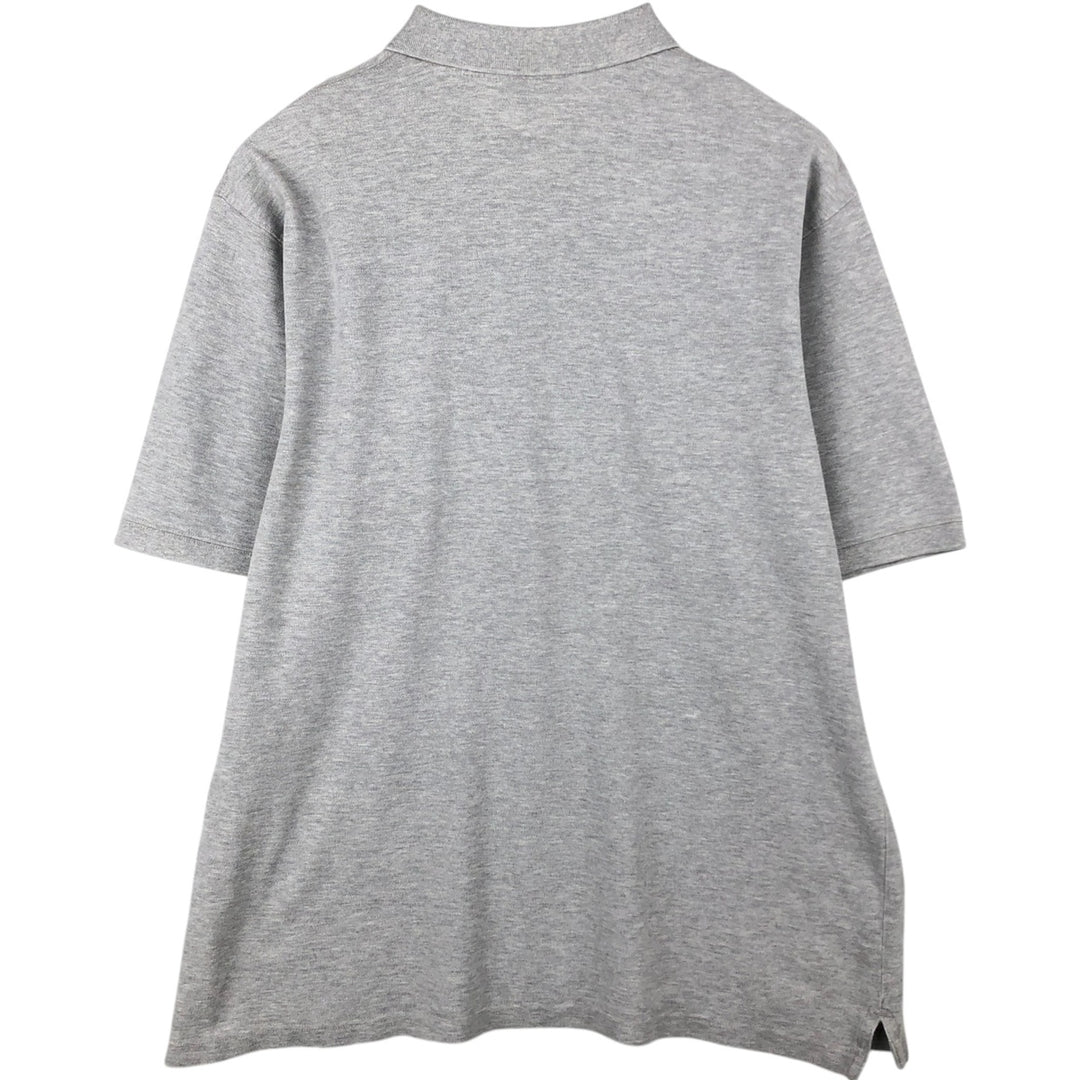 90s-00'S Eddie Bauer short-sleeved polo shirt, men's size L equivalent, vintage. cotton gray type Vintage Second Hand
