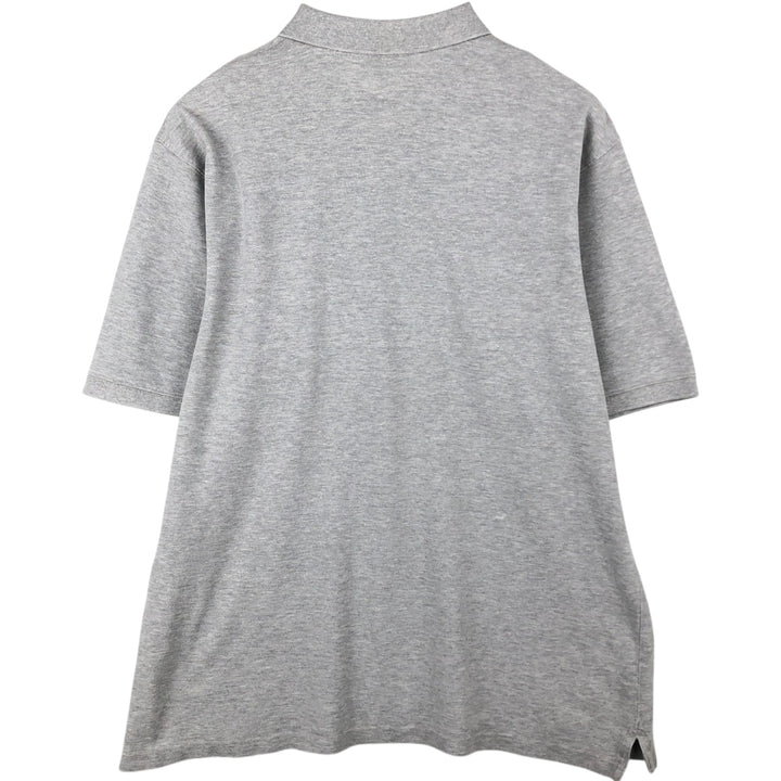 90s-00'S Eddie Bauer short-sleeved polo shirt, men's size L equivalent, vintage. cotton gray type Vintage Second Hand