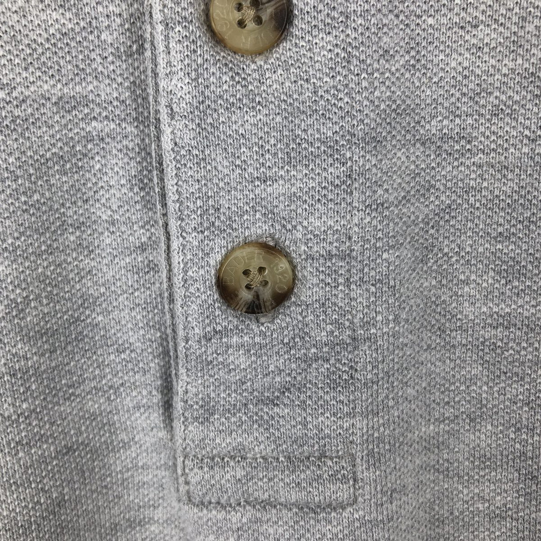 90s-00'S Eddie Bauer short-sleeved polo shirt, men's size L equivalent, vintage. cotton gray type Vintage Second Hand