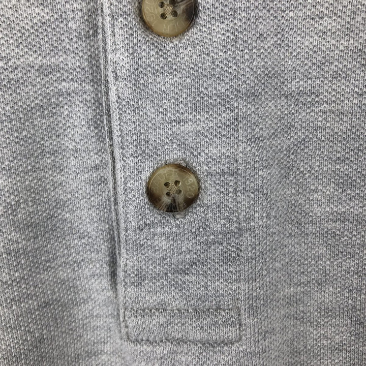 90s-00'S Eddie Bauer short-sleeved polo shirt, men's size L equivalent, vintage. cotton gray type Vintage Second Hand