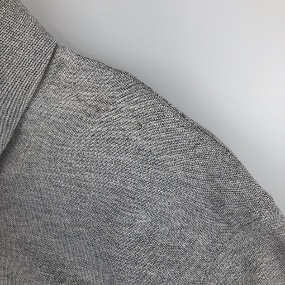 90s-00'S Eddie Bauer short-sleeved polo shirt, men's size L equivalent, vintage. cotton gray type Vintage Second Hand