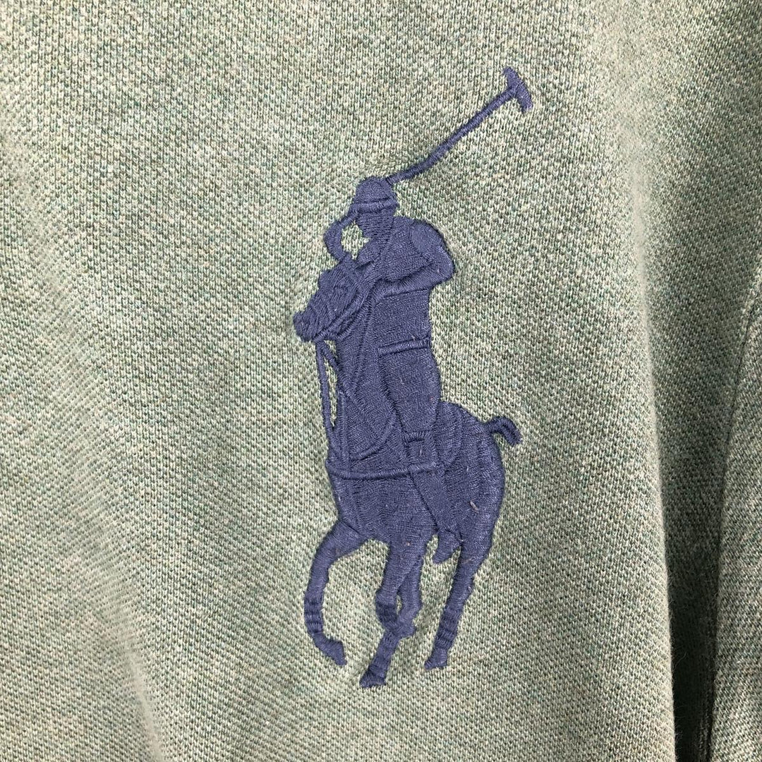 Ralph Lauren POLO RALPH LAUREN CUSTOM SLIM FIT Big Pony Short Sleeve Polo Shirt Men's M cotton green type Vintage Second Hand