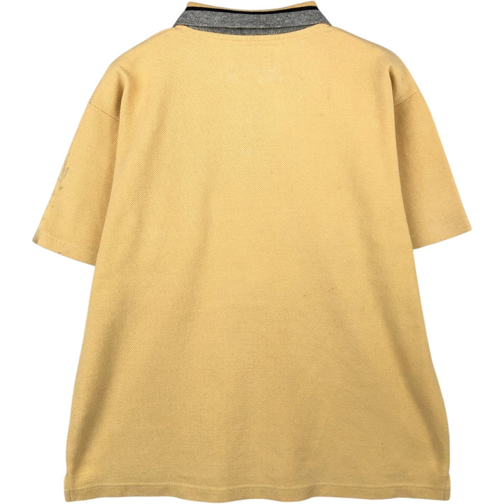 90'S Levi's Half-Zip Short-Sleeve Polo Shirt, Men's Size L (Equivalent), Vintage cotton yellow type Vintage Second Hand