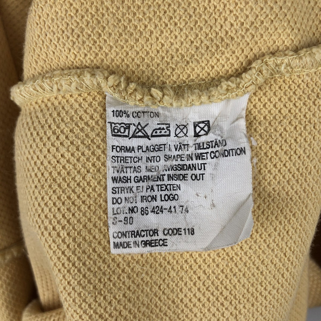90'S Levi's Half-Zip Short-Sleeve Polo Shirt, Men's Size L (Equivalent), Vintage cotton yellow type Vintage Second Hand
