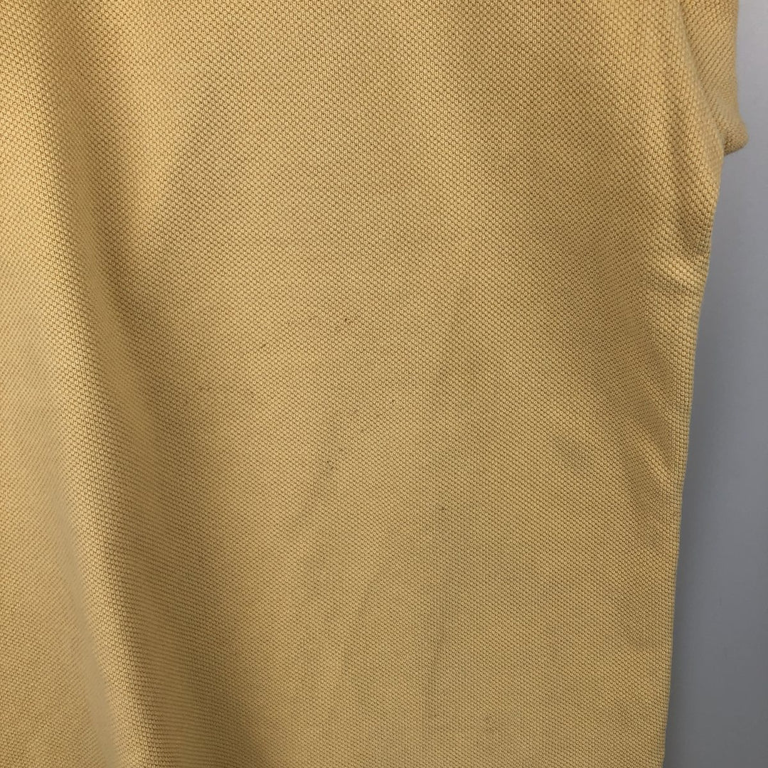 90'S Levi's Half-Zip Short-Sleeve Polo Shirt, Men's Size L (Equivalent), Vintage cotton yellow type Vintage Second Hand