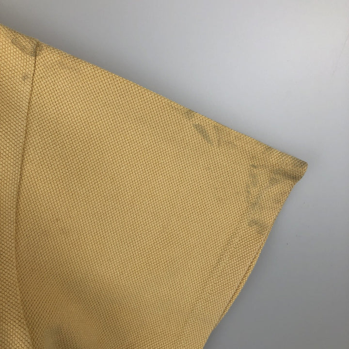 90'S Levi's Half-Zip Short-Sleeve Polo Shirt, Men's Size L (Equivalent), Vintage cotton yellow type Vintage Second Hand