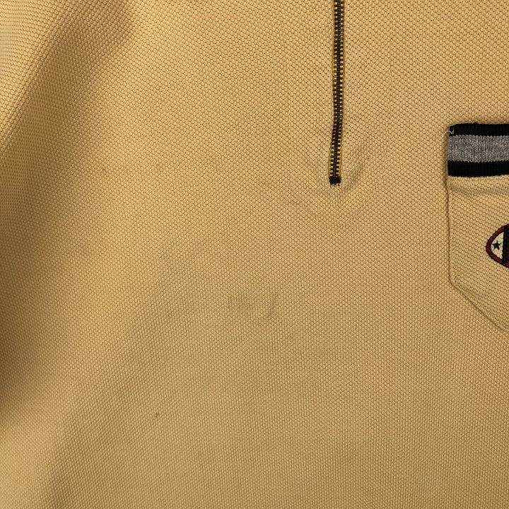 90'S Levi's Half-Zip Short-Sleeve Polo Shirt, Men's Size L (Equivalent), Vintage cotton yellow type Vintage Second Hand