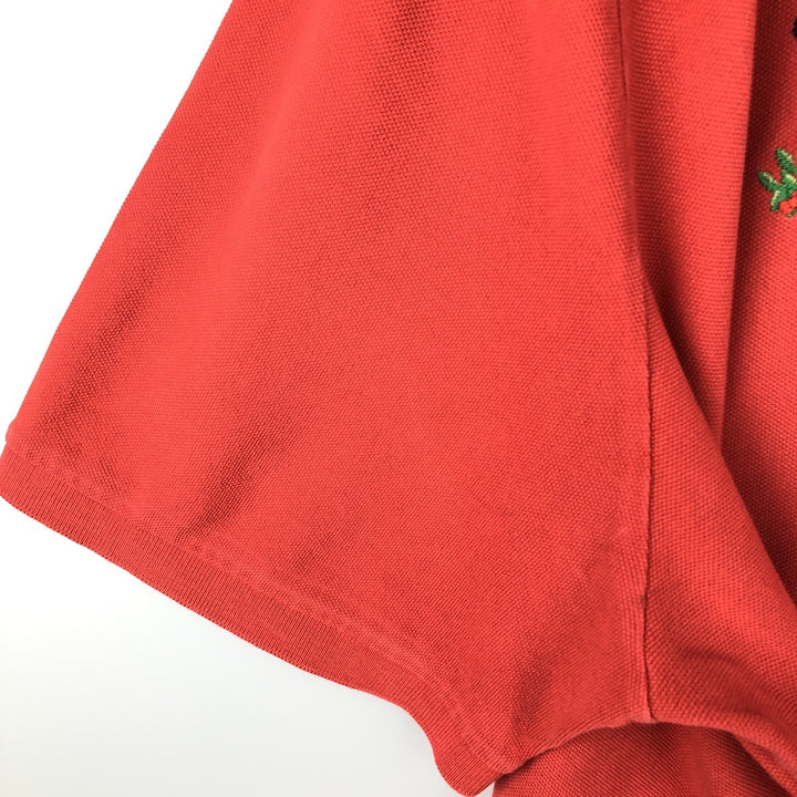 Ralph Lauren POLO by Ralph Lauren CLASSIC FIT Short-Sleeve Polo Shirt, Men's Size XXL (approx.) cotton red type Vintage Second Hand