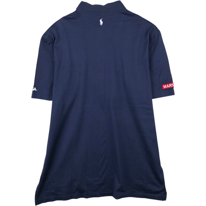 Ralph Lauren POLO GOLF Short Sleeve Polo Shirt Men's XL Pima Cotton navy blue type Vintage Second Hand