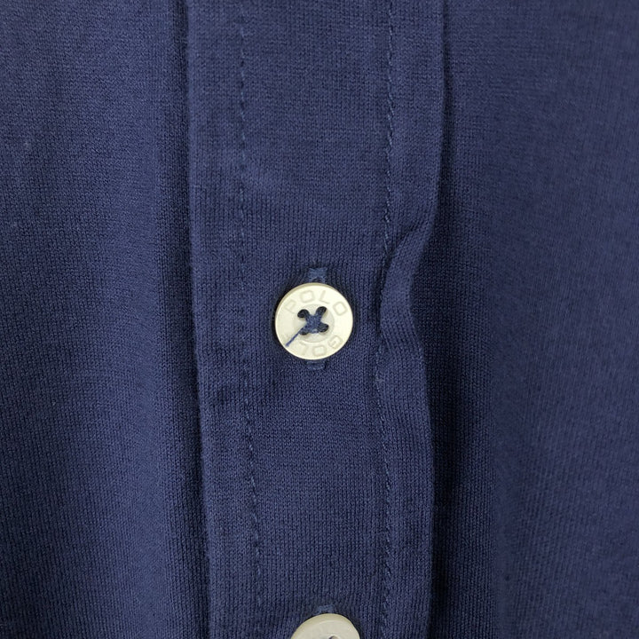 Ralph Lauren POLO GOLF Short Sleeve Polo Shirt Men's XL Pima Cotton navy blue type Vintage Second Hand