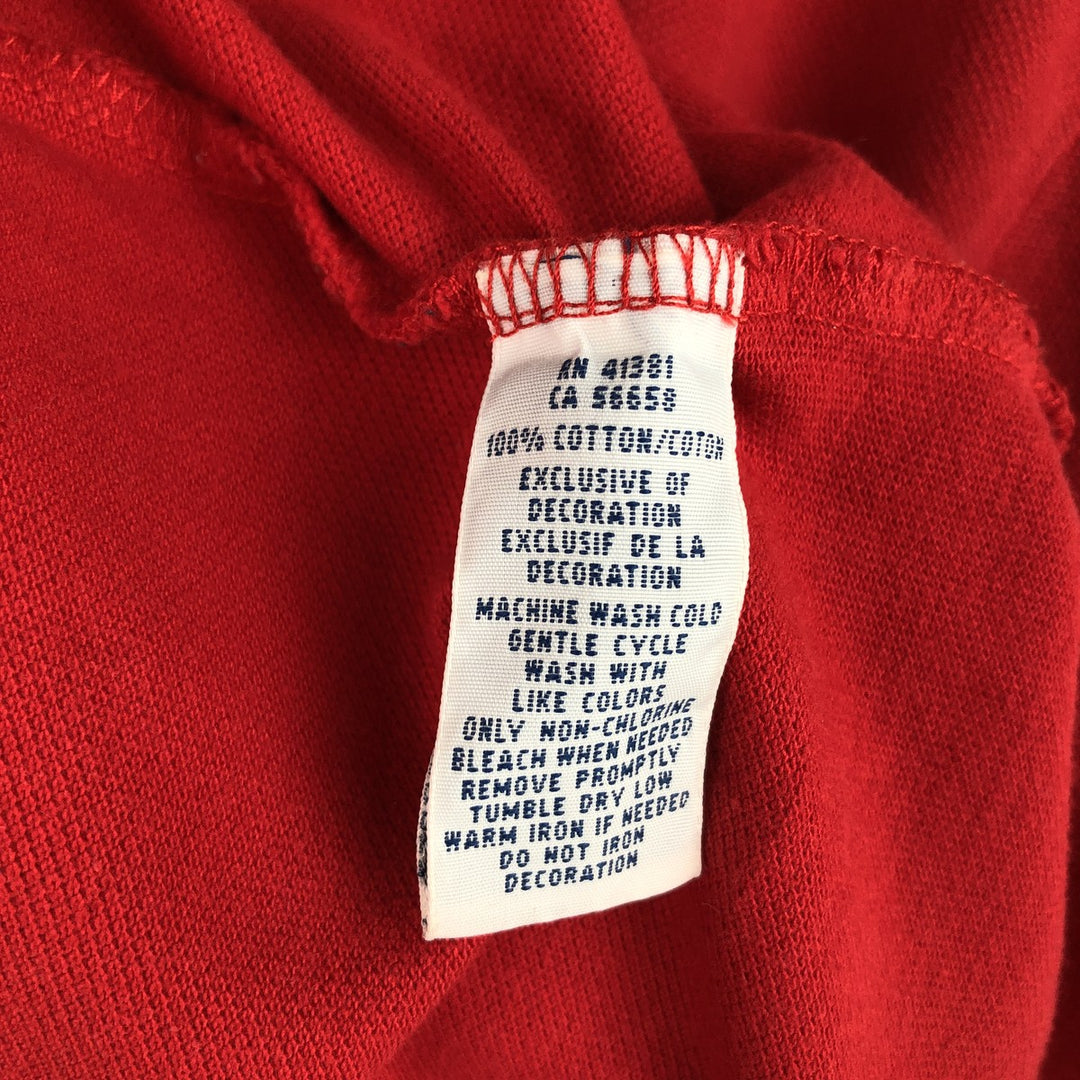 Ralph Lauren POLO RALPH LAUREN CUSTOM FIT American flag print Big Pony short-sleeved polo shirt, men's size XL equivalent. cotton red type Vintage Second Hand