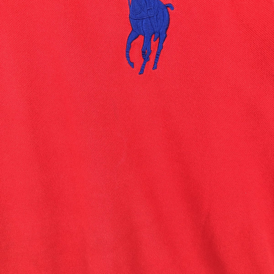 Ralph Lauren POLO RALPH LAUREN CUSTOM FIT American flag print Big Pony short-sleeved polo shirt, men's size XL equivalent. cotton red type Vintage Second Hand