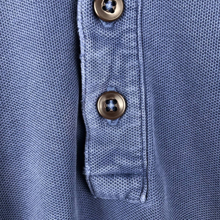 1990'S Patagonia Organic Cotton Short-Sleeve Polo Shirt, Men's Size S (Equivalent), Vintage cotton Indigo Vintage Second Hand