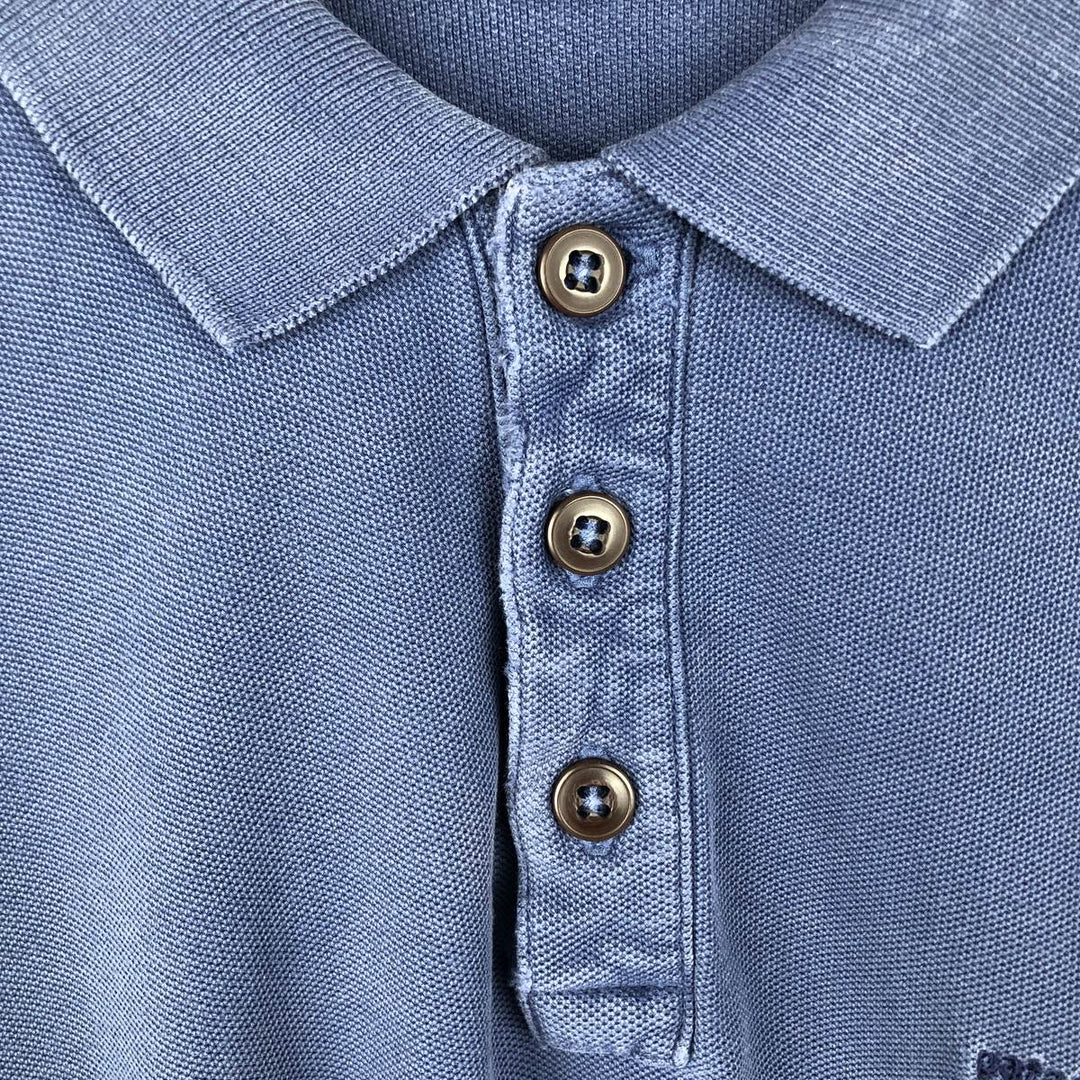 1990'S Patagonia Organic Cotton Short-Sleeve Polo Shirt, Men's Size S (Equivalent), Vintage cotton Indigo Vintage Second Hand
