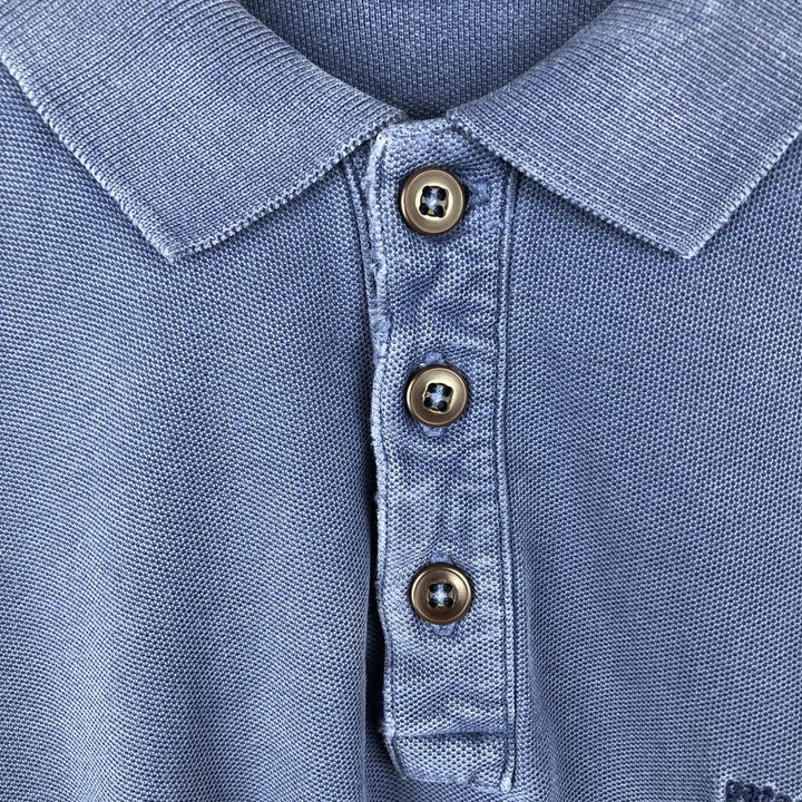 1990'S Patagonia Organic Cotton Short-Sleeve Polo Shirt, Men's Size S (Equivalent), Vintage cotton Indigo Vintage Second Hand