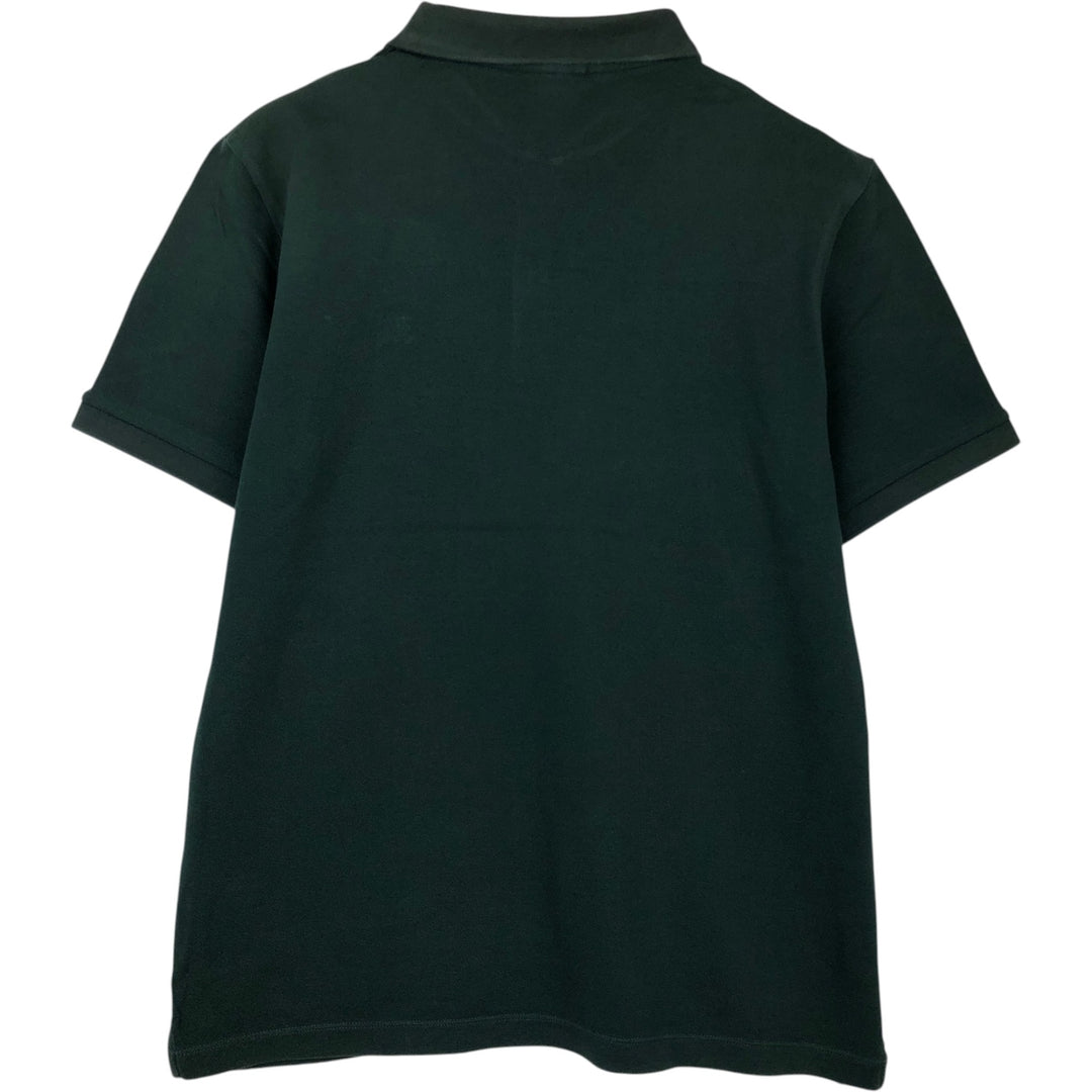 Burberry's BRIT short sleeve polo shirt, men's size L cotton Green type dark green Vintage Second Hand
