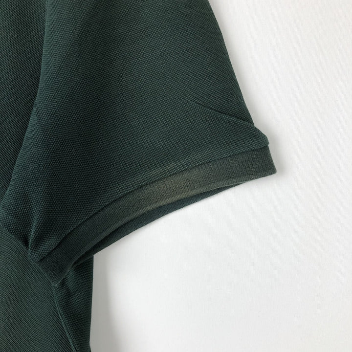 Burberry's BRIT short sleeve polo shirt, men's size L cotton Green type dark green Vintage Second Hand