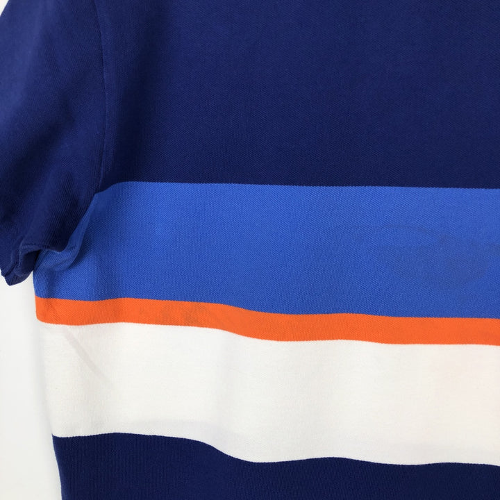 Ralph Lauren POLO by Ralph Lauren CUSTOM FIT short sleeve polo shirt, men's size L cotton navy blue type Vintage Second Hand