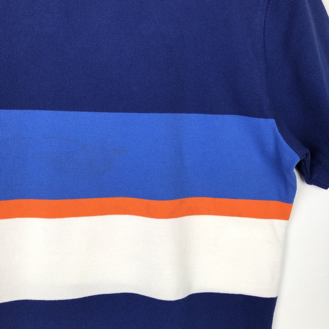 Ralph Lauren POLO by Ralph Lauren CUSTOM FIT short sleeve polo shirt, men's size L cotton navy blue type Vintage Second Hand