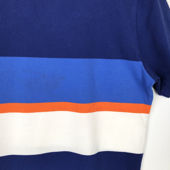 Ralph Lauren POLO by Ralph Lauren CUSTOM FIT short sleeve polo shirt, men's size L cotton navy blue type Vintage Second Hand