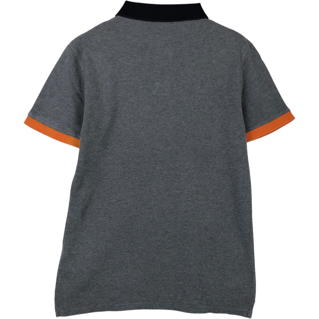 Burberry's BRIT short-sleeved polo shirt, men's size M cotton gray type Vintage Second Hand