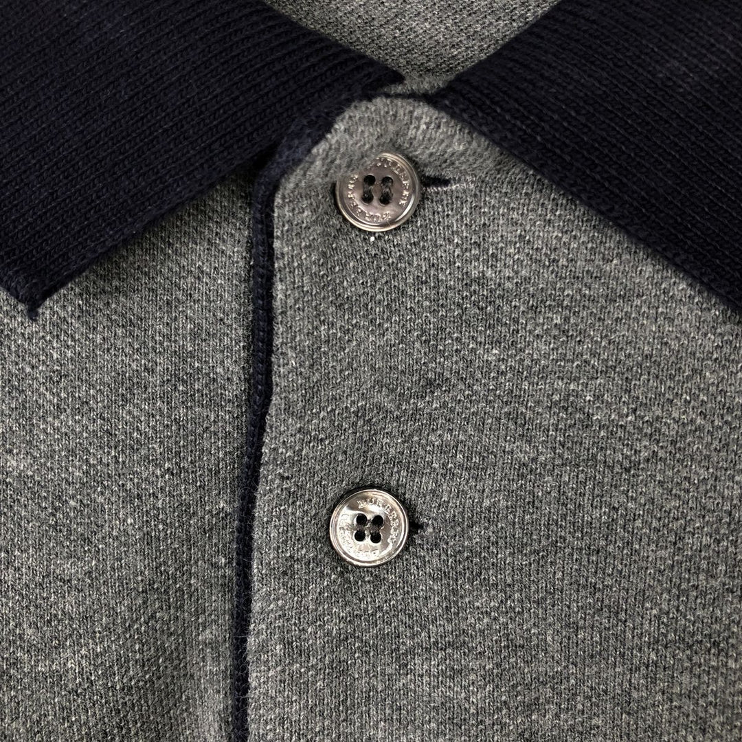 Burberry's BRIT short-sleeved polo shirt, men's size M cotton gray type Vintage Second Hand