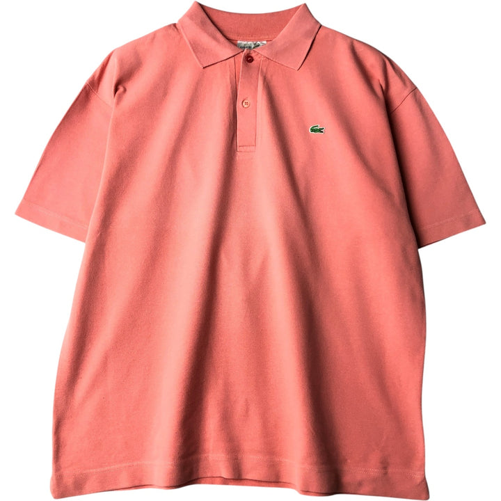 1980'S Lacoste CHEMISE French Lacoste Short-Sleeve Polo Shirt, Made in France, Men's Size XL (Equivalent), Vintage unclear coral Vintage Second Hand