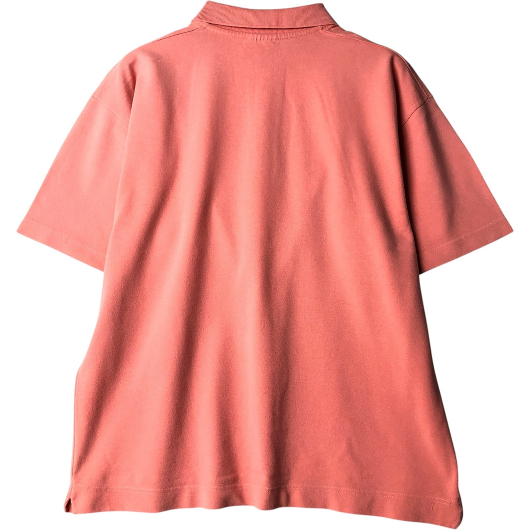 1980'S Lacoste CHEMISE French Lacoste Short-Sleeve Polo Shirt, Made in France, Men's Size XL (Equivalent), Vintage unclear coral Vintage Second Hand