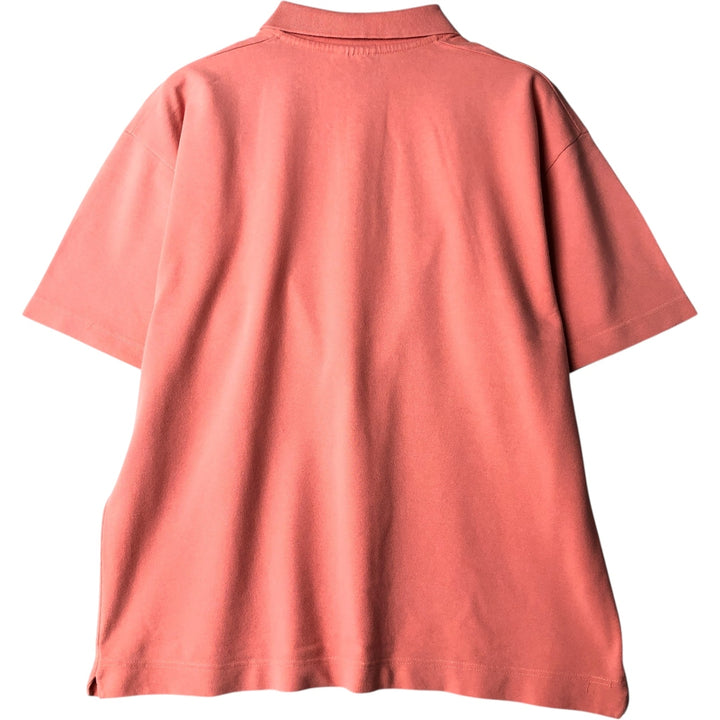 1980'S Lacoste CHEMISE French Lacoste Short-Sleeve Polo Shirt, Made in France, Men's Size XL (Equivalent), Vintage unclear coral Vintage Second Hand