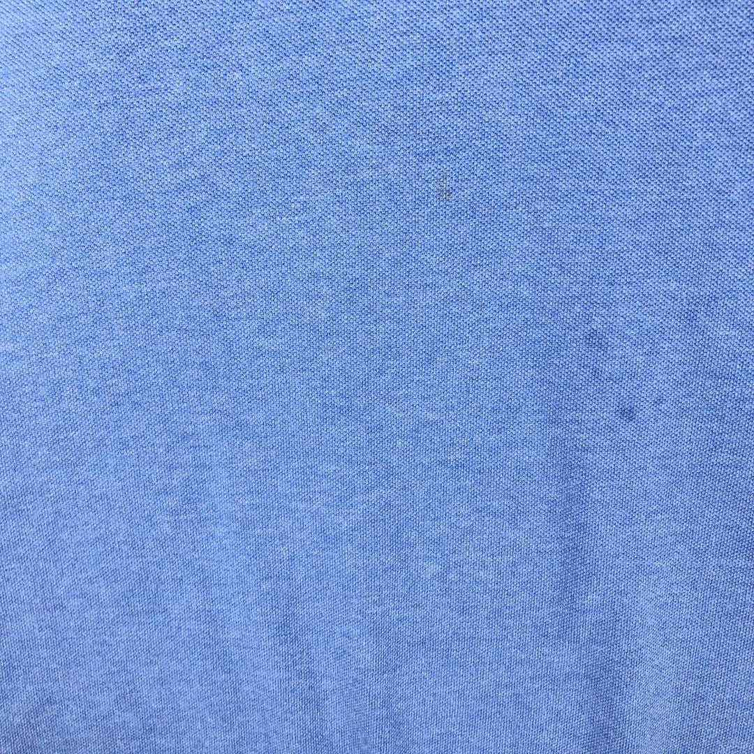 Burberry's short-sleeved polo shirt, men's size L (approx.) cotton Blue type light blue Vintage Second Hand
