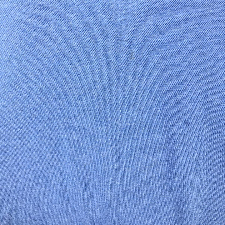Burberry's short-sleeved polo shirt, men's size L (approx.) cotton Blue type light blue Vintage Second Hand