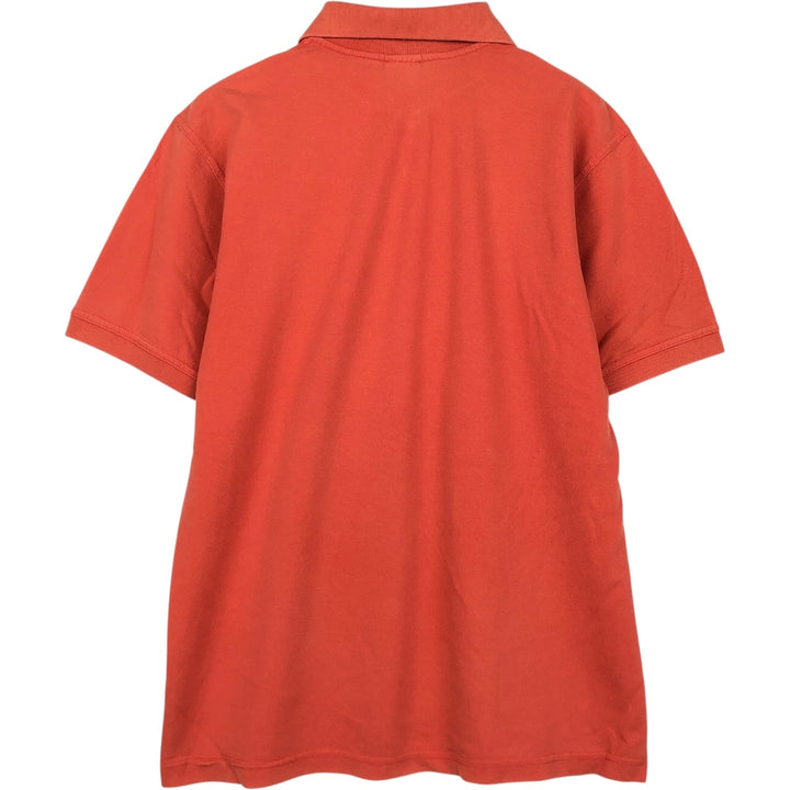 Lacoste short-sleeved polo shirt, made in France, men's size L (approx.) cotton orange type Vintage Second Hand