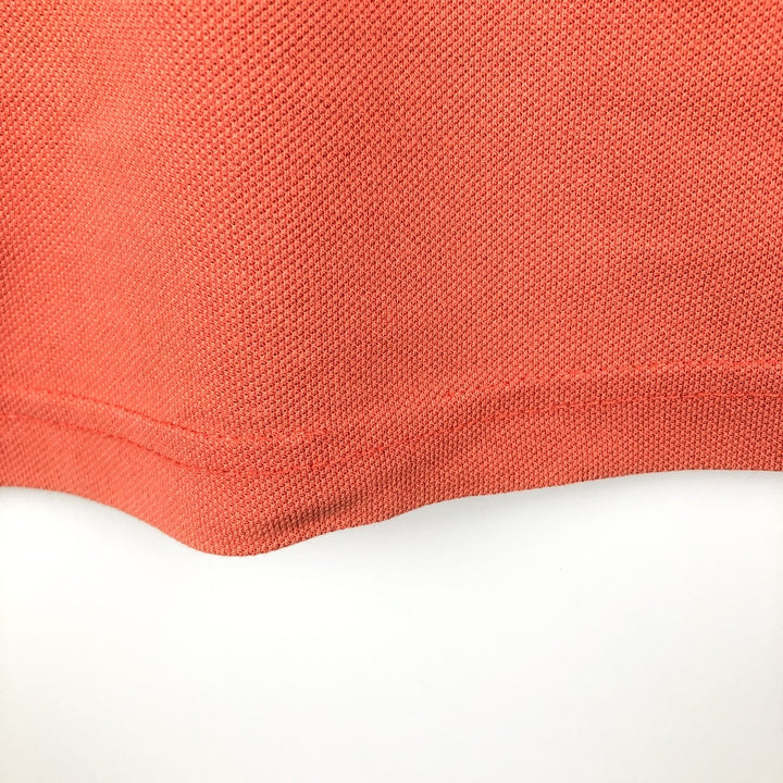 Lacoste short-sleeved polo shirt, made in France, men's size L (approx.) cotton orange type Vintage Second Hand