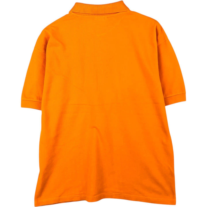 80s-90'S Lacoste short-sleeved polo shirt, men's size L equivalent, vintage. cotton orange type Vintage Second Hand