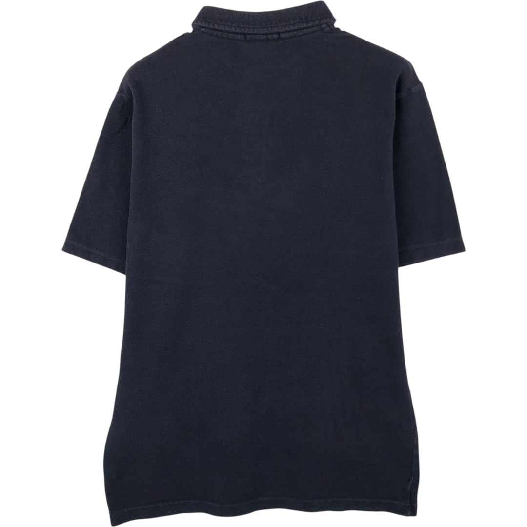 Burberry's London short-sleeved polo shirt, made in England, men's size M equivalent. cotton black type Vintage Second Hand
