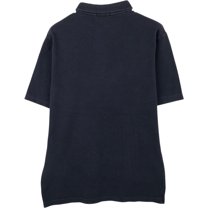 Burberry's London short-sleeved polo shirt, made in England, men's size M equivalent. cotton black type Vintage Second Hand