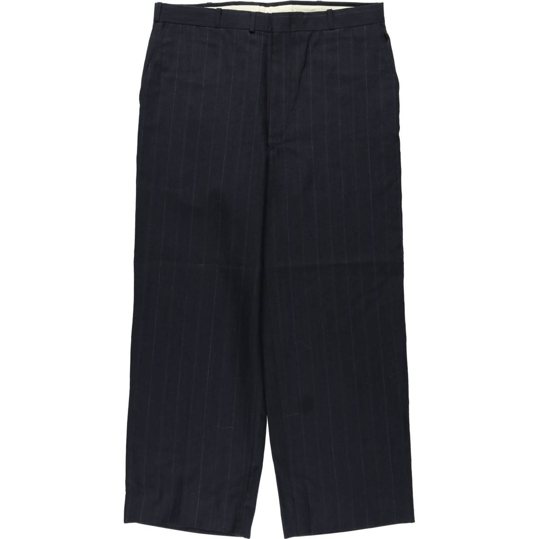 Men's slacks pants, size W35 unclear navy blue type Vintage Second Hand