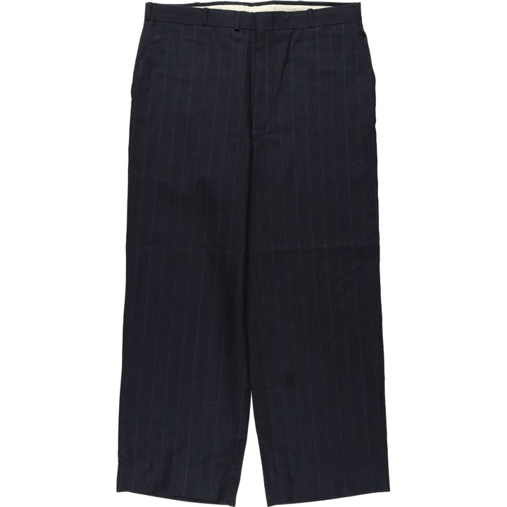 Men's slacks pants, size W35 unclear navy blue type Vintage Second Hand