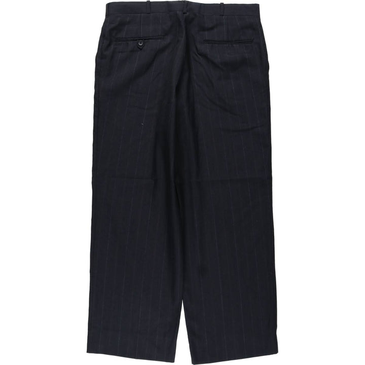 Men's slacks pants, size W35 unclear navy blue type Vintage Second Hand