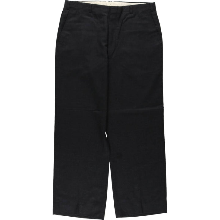 90'S BILL BLASS slacks pants, made in USA, men's size W35 equivalent, vintage. unclear black type Vintage Second Hand