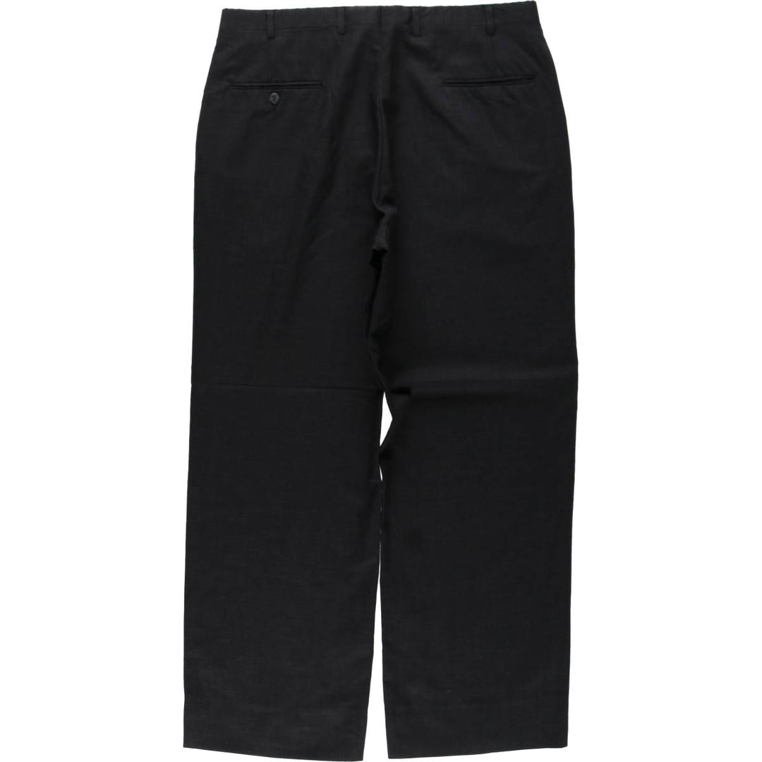 90'S BILL BLASS slacks pants, made in USA, men's size W35 equivalent, vintage. unclear black type Vintage Second Hand
