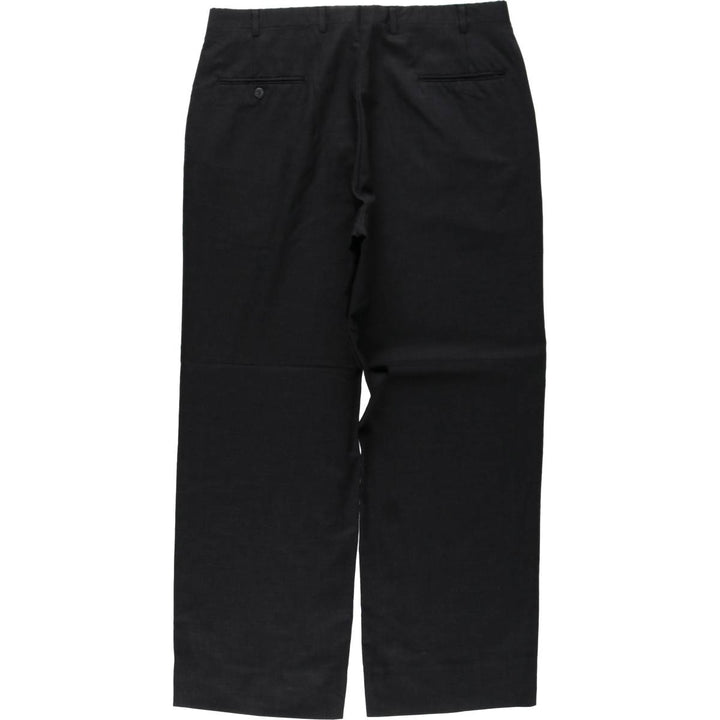 90'S BILL BLASS slacks pants, made in USA, men's size W35 equivalent, vintage. unclear black type Vintage Second Hand