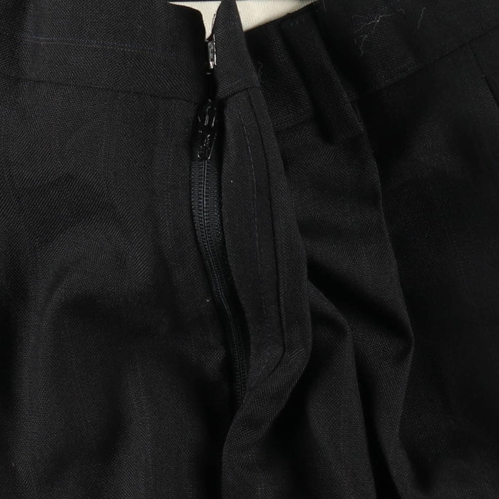HAGGER Stripe Pattern Two-Pleat Slacks Pants, Made in USA, Men's W32 (approx.) polyester black type Vintage Second Hand