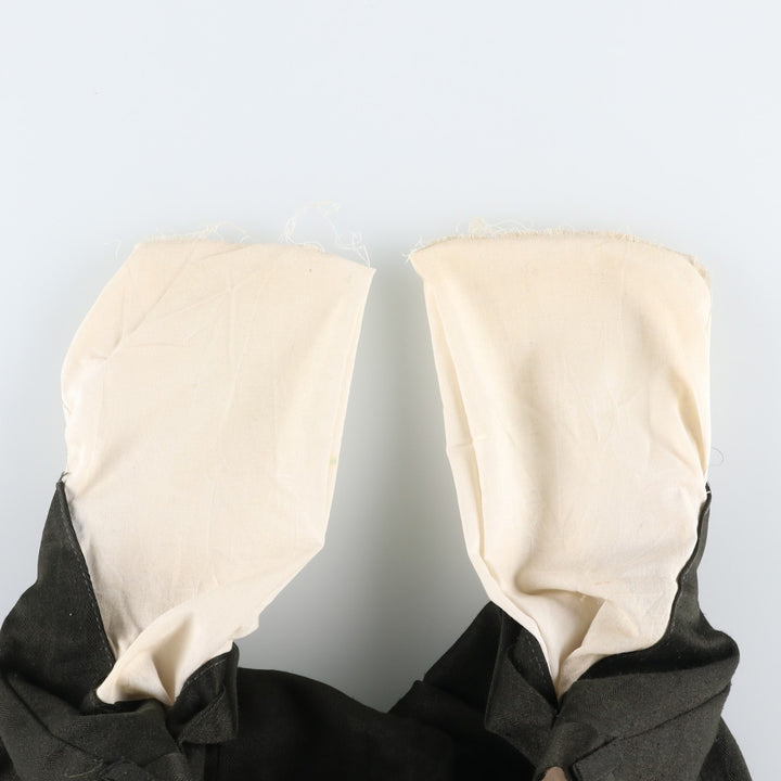 Two-pleat slacks for men, equivalent to W31 unclear dark green Vintage Second Hand