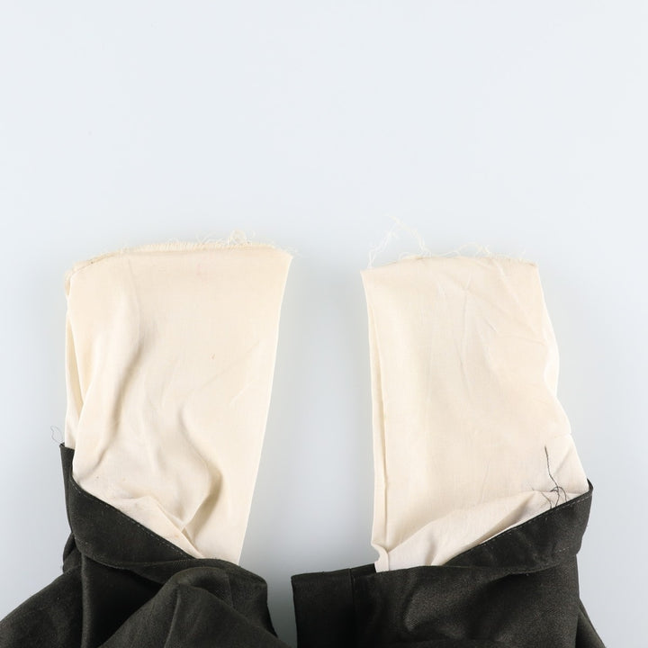Two-pleat slacks for men, equivalent to W31 unclear dark green Vintage Second Hand