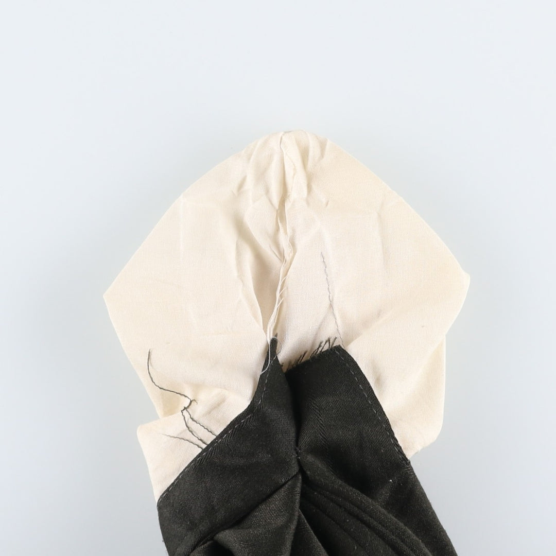 Two-pleat slacks for men, equivalent to W31 unclear dark green Vintage Second Hand