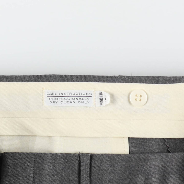 Ed Mitchell slacks pants, men's size W37 (approx.) unclear gray type Vintage Second Hand