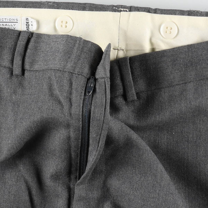 Ed Mitchell slacks pants, men's size W37 (approx.) unclear gray type Vintage Second Hand