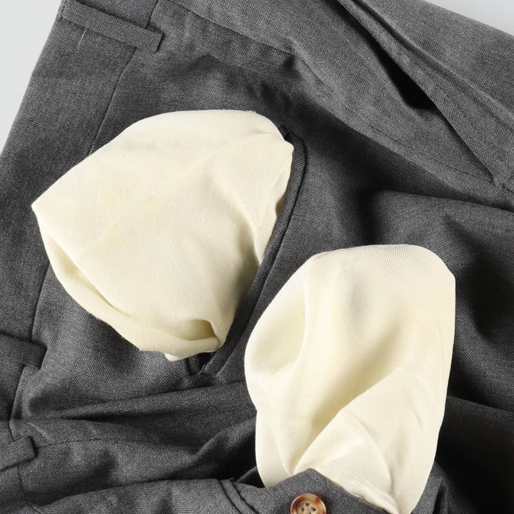 Ed Mitchell slacks pants, men's size W37 (approx.) unclear gray type Vintage Second Hand