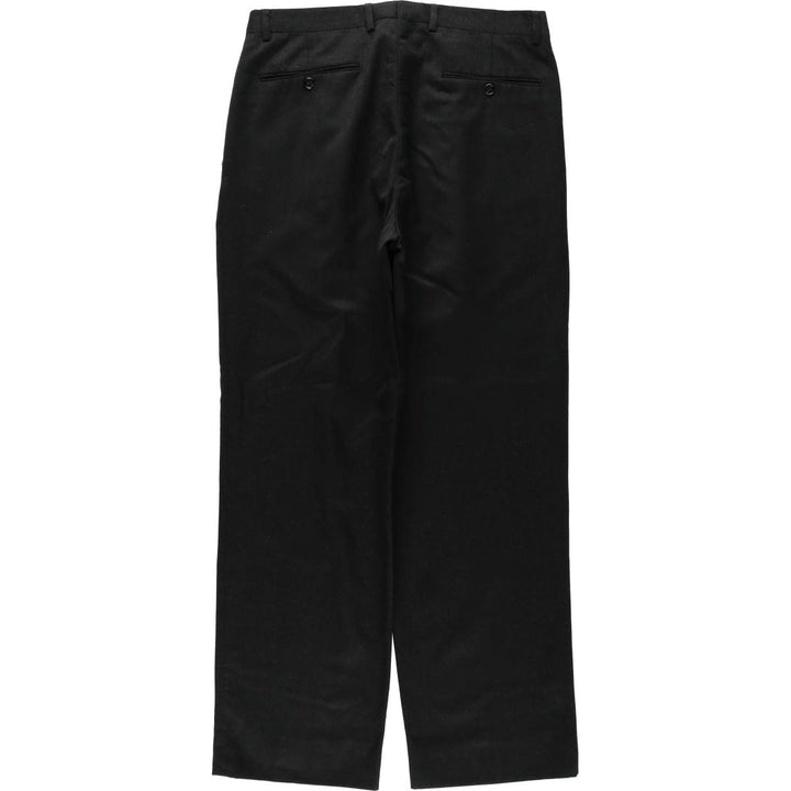 Protagonista One-Pleat Wool Trousers, Men's W33 (approx.), Vintage wool black type Vintage Second Hand